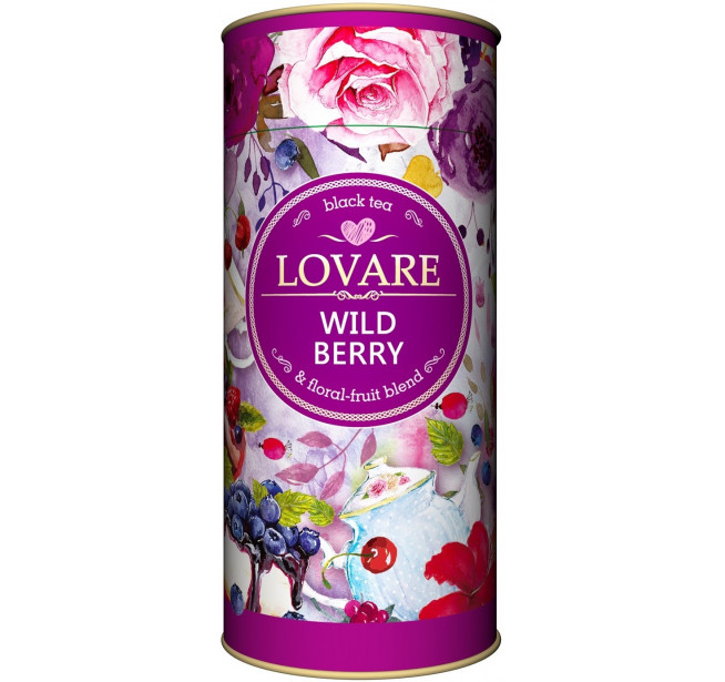 Ceai Lovare Wild Berry Negru si Floral Tub 80g